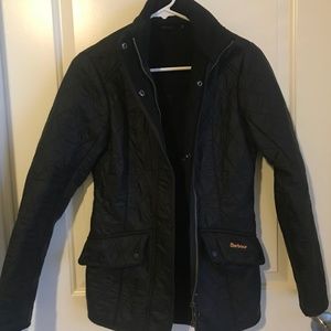 Barbour Quilt Black Jacket Fleece inside